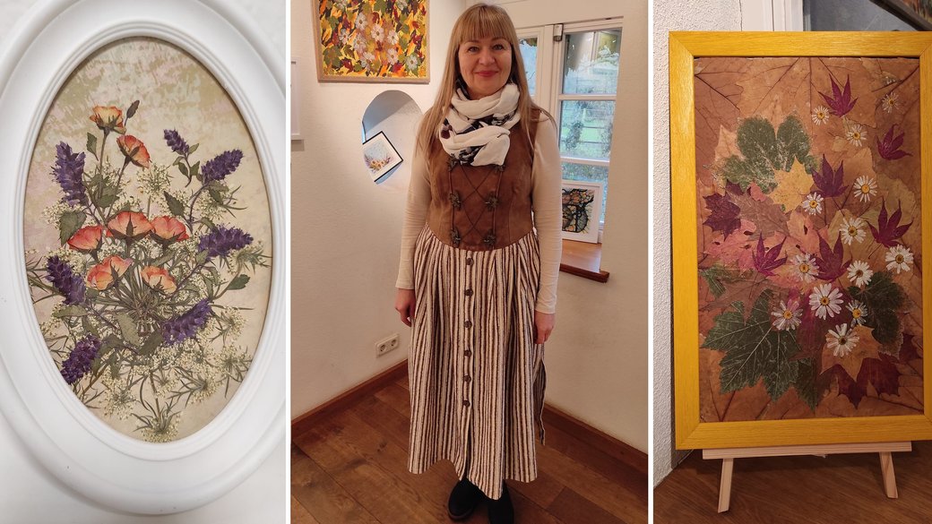 Переселенка з Костянтинівки провела виставку своїх картин в Німеччині