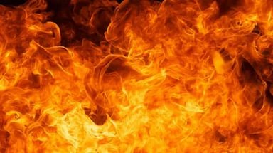 В страшном пожаре на Красноармейской трассе сгорел автомобиль