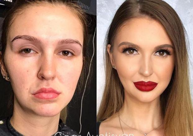 Как макияж меняет женщин: фото до и после