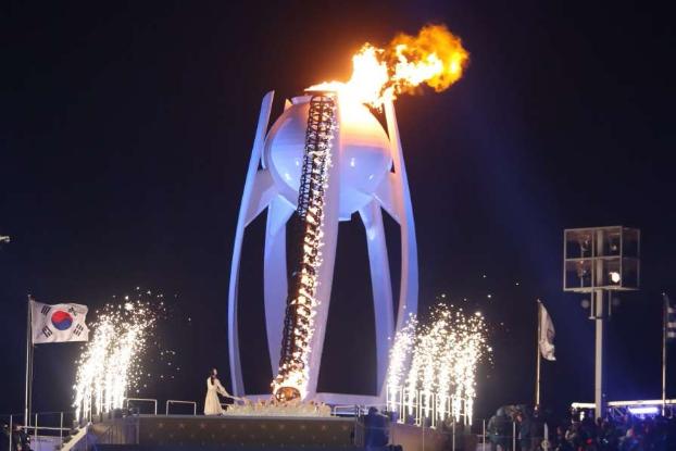 Открытие Игр-2018 и шествие украинской сборной по «Олимпийскому стадиону»