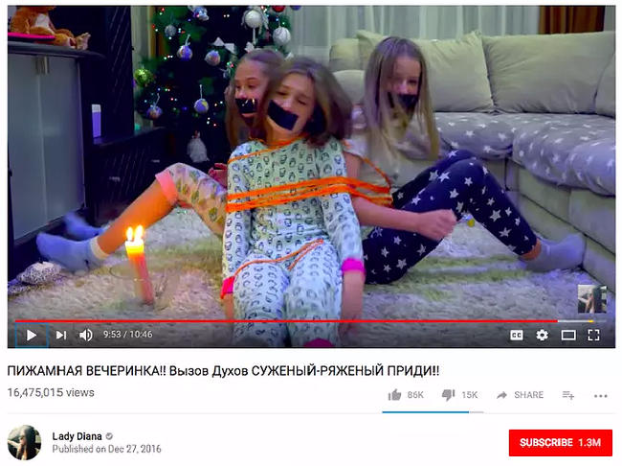 YouTube начал борьбу с видео для детей содержащий не детский сюжет