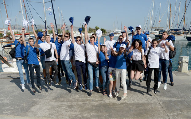 Украинские студенты посетили престижную выставку морского дела в Греции