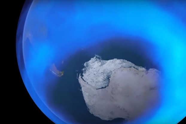 Как выглядит огромная озоновая дыра над Антарктидой