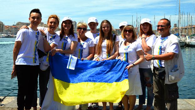Победители конкурса «Мой Евро» Фонда Бориса Колесникова посетили матч Украина-Польша
