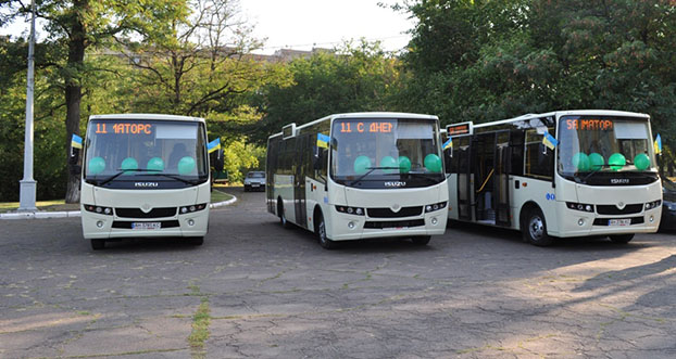 Краматорск получил  три новых автобуса