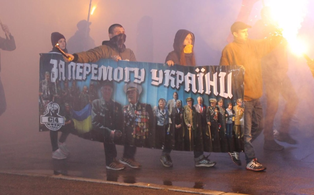 В Краматорске на День защитника Украины организовали марш