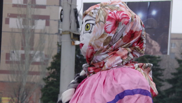 Красна Масленица блинами: Жителей Дружковки угощали на площади Молодежной