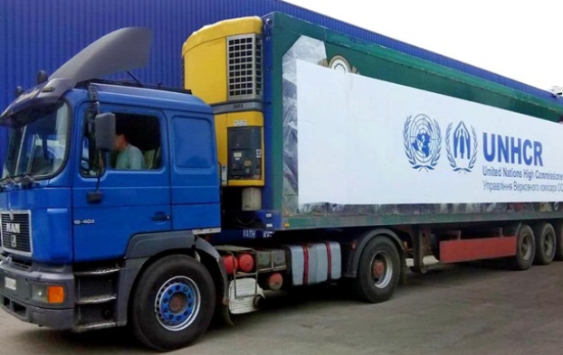 На Донбасс прибыли пять грузовиков с гуманитарной помощью