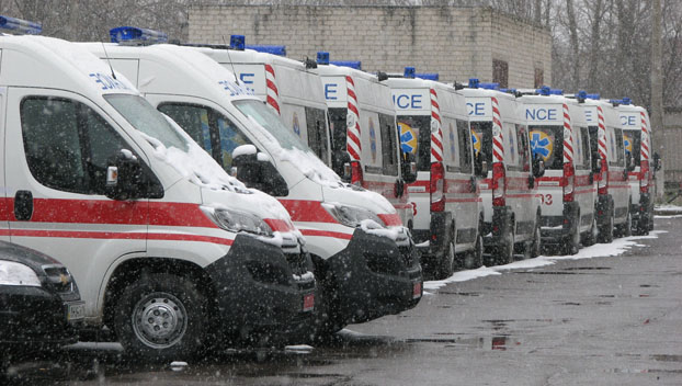 В Краматорск прибыли 60 новых автомобилей «скорой помощи»