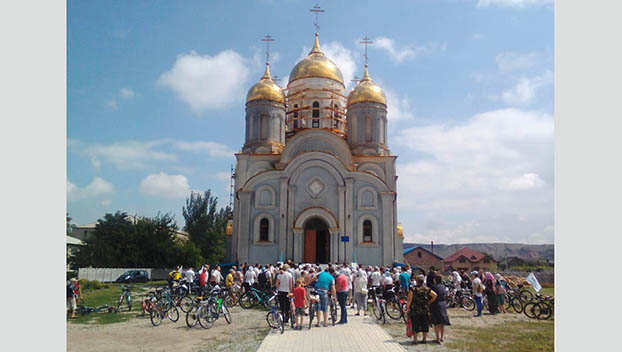В Доброполье прошел православный велопробег