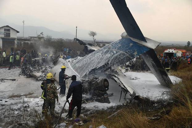 В результате авиакатастрофы в Непале погибло 39 человек