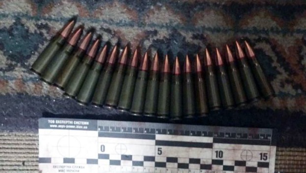 У жительницы Мирнограда полиция изъяла патроны к автомату Калашникова