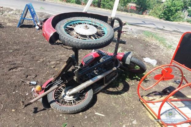 В Краматорске мотоцикл попал в ДТП: есть пострадавшие