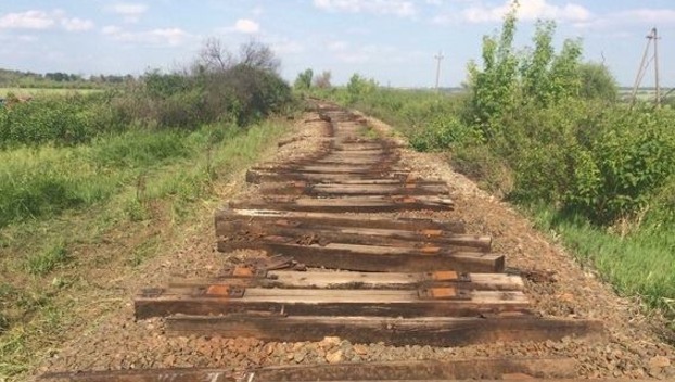 Жители Дружковки украли 137 метров железнодорожных рельсов в Луганской области