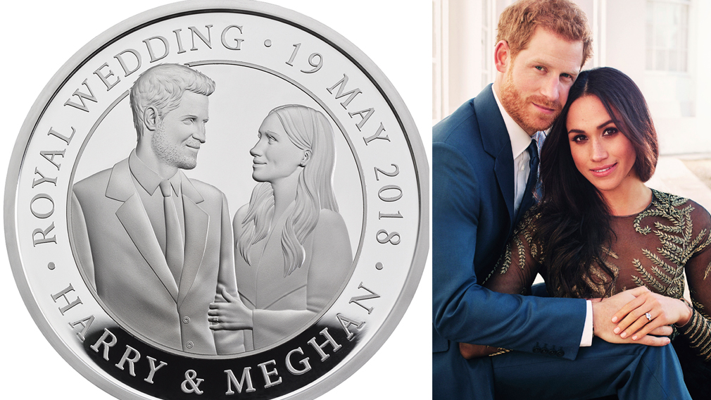 Монету с принцем Гарри и Меган Маркл‍ выпустили в Великобритании