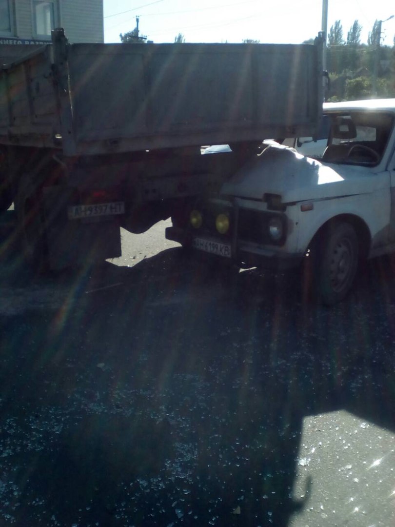 авария на дороге в Краматорске