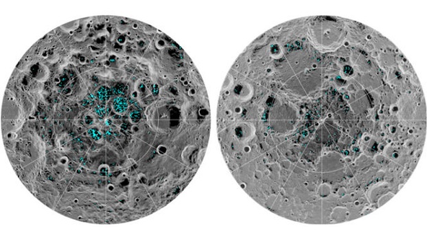 NASA космос исследования Луна ледники замерзшая вода колонизация наука