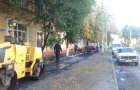 В Краматорске в Старом городе делают тротуары 