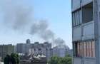 Warehouses are burning in Kyiv, a column of smoke stands above the city