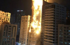 В ОАЭ загорелся 45-этажный небоскреб: людей эвакуировали