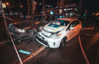 Пьяный подросток на угнанном авто протаранил патрульных в Киеве
