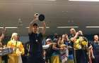 Молодежную сборную Украины торжественно встретили в аэропорту