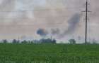 Ammunition depot is burning in the Donbass