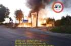 В Киевской области сгорела АЗС, один человек получил ожоги