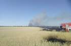 Fire destroyed the harvest of wheat and barley in the Donetsk region
