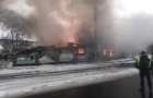 В Краматорске сгорела строительная база в Старом городе 