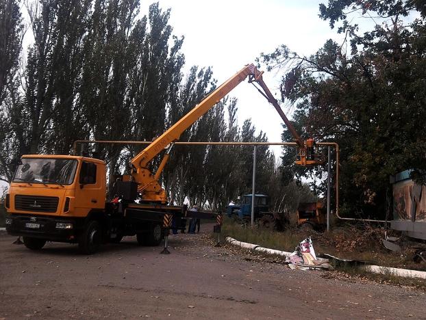 В Новолуганском восстановили газопровод, поврежденный из-за обстрела