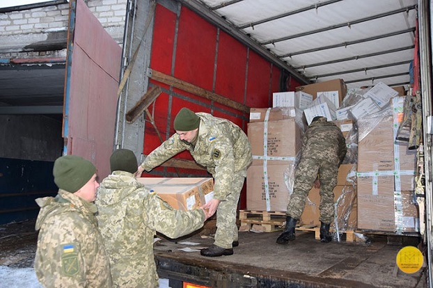 На Донбасс прибыл гуманитарный груз из Франции