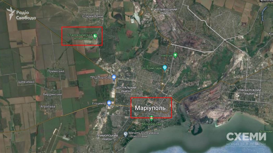 200 метров: Возле Мариуполя зафиксировали третью братскую могилу
