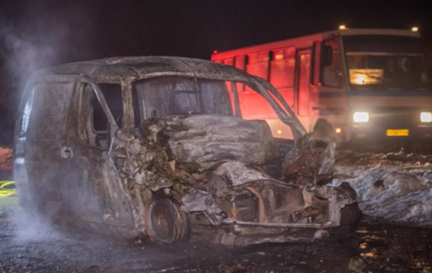 В аварии под Днепром сгорел водитель
