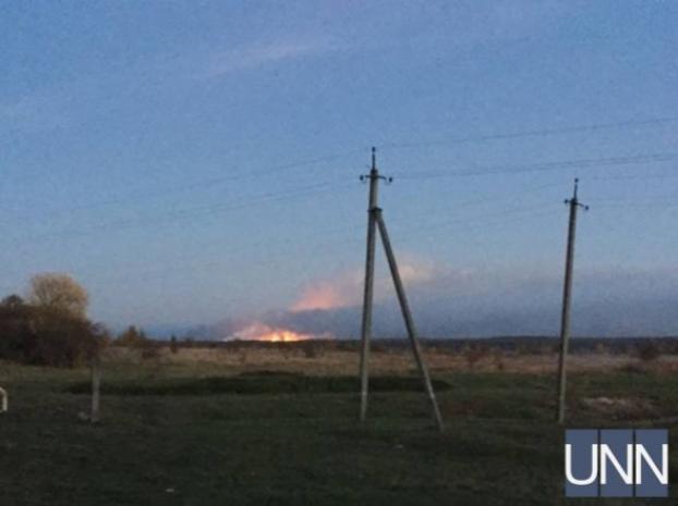 Со стороны военных складов в Черниговской области слышны новые мощные взрывы