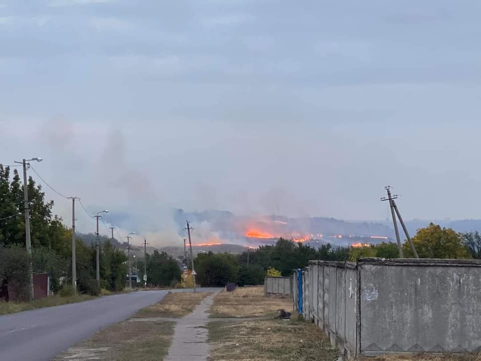 В Краматорске загорелся лес: Тушить помогали пожарные из Константиновки и Дружковки