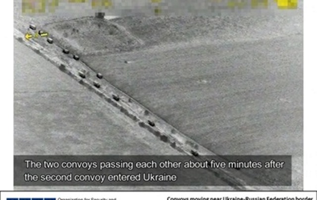 ОБСЕ зафиксировала российские автоколонны, въехавшие в Украину
