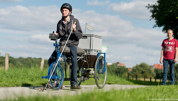 В Германии изобрели велосипед для слепых