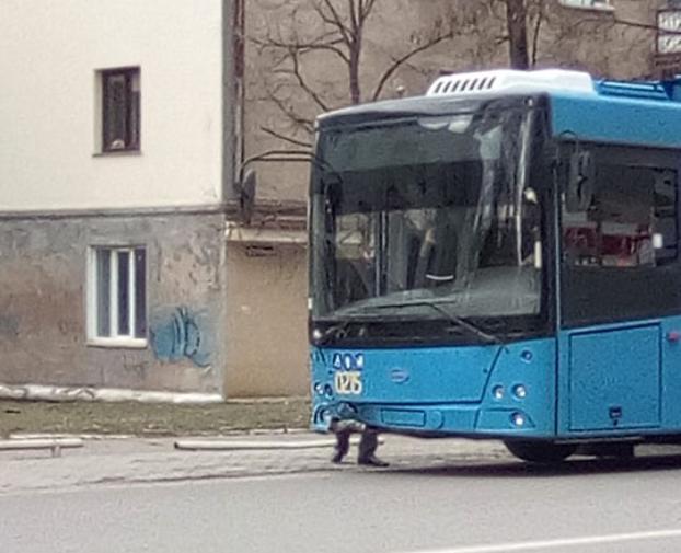 В Краматорске в ДТП попал новый троллейбус