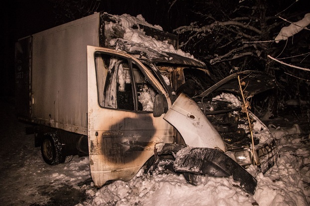 В Киеве водитель заживо сгорел в салоне автомобиля