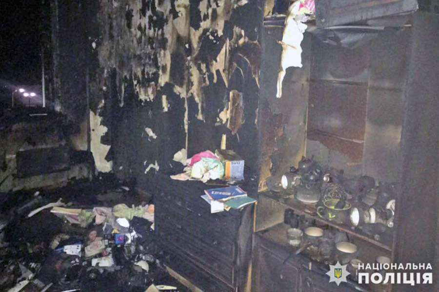 Пожар в Покровске едва не унес жизнь мужчины