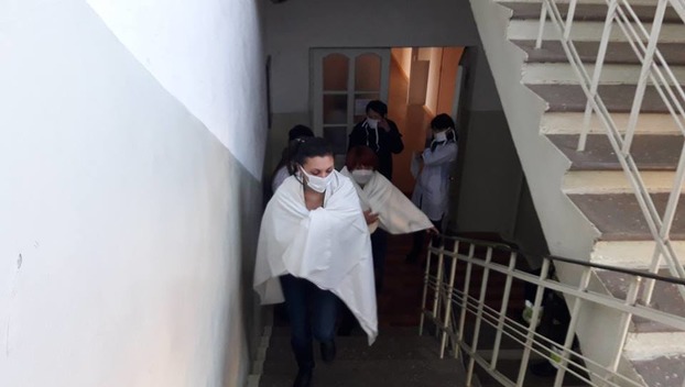 В Мирнограде эвакуировали больных из-за отравления хлором… по учебной тревоге