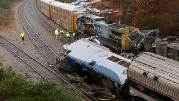 Железнодорожная авария в США: есть пострадавшие