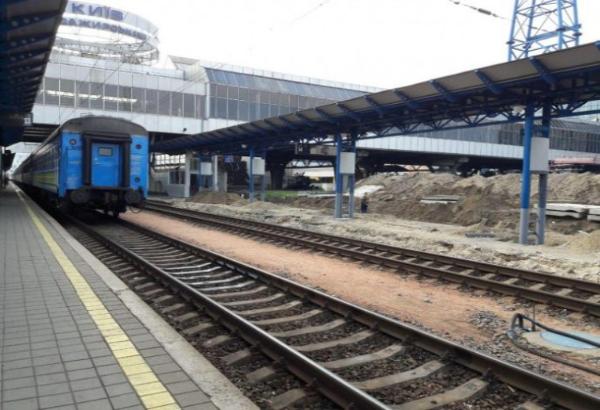 На киевском вокзале строят платформу для поездов в аэропорт Борисполь