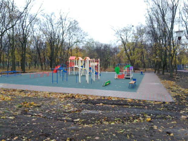Парк Пушкина в Краматорске не закончат раньше Нового года 