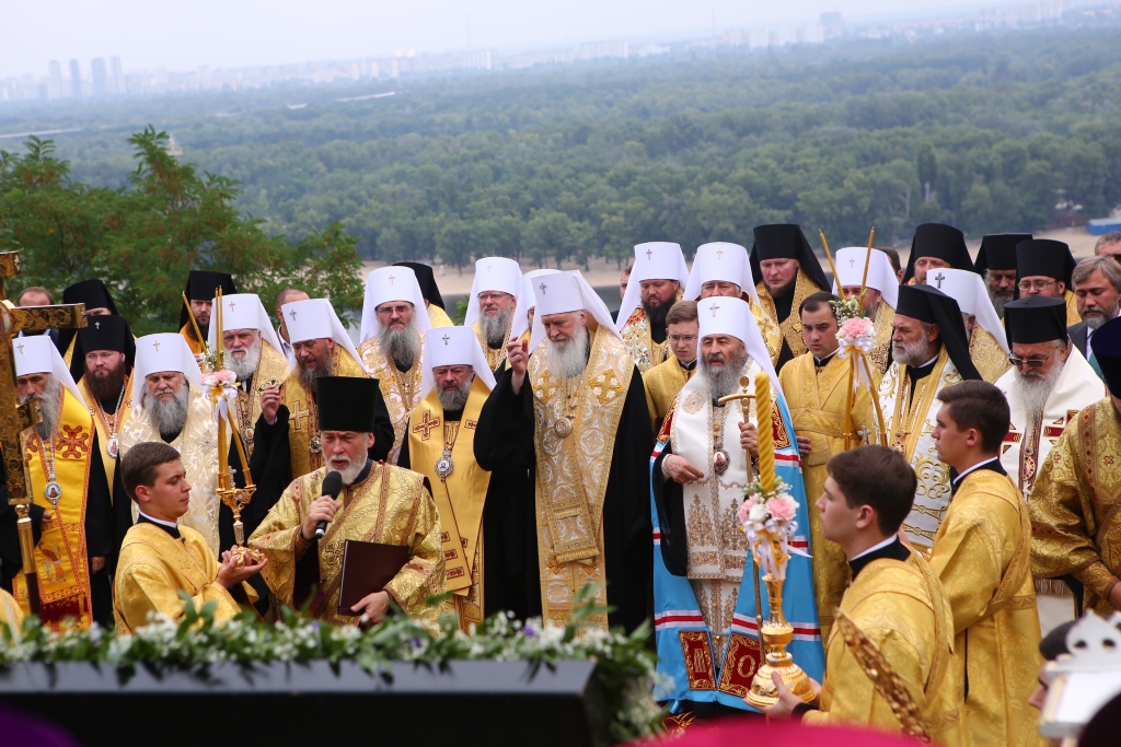 Молебен на Крещение Руси в Киеве 2018 год