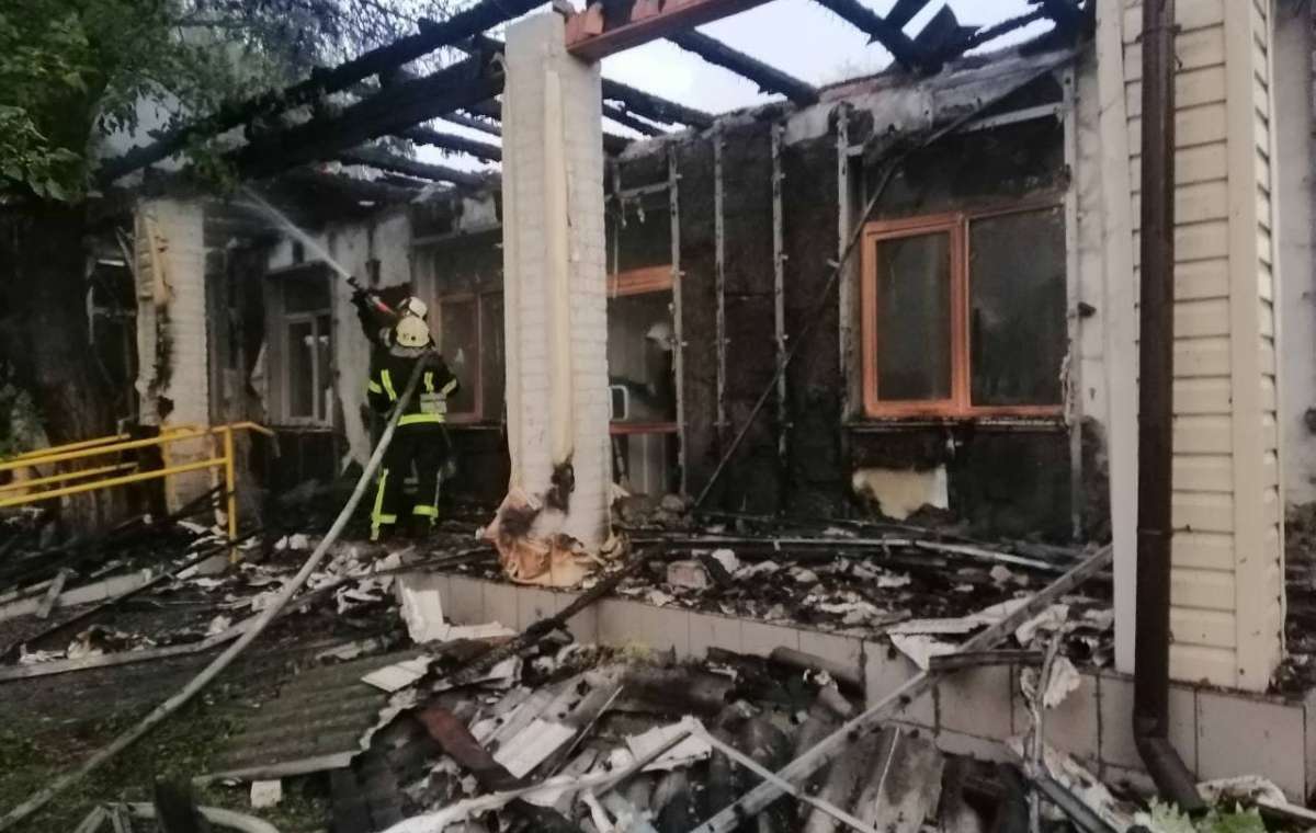 В Покровском районе сгорел детский сад