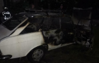 Двое молодых парней подожгли авто в Луганской области — фото