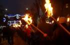 На Донбассе день рождения Бандеры отметили уже традиционным факельным шествием