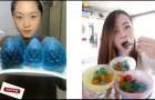 Очередное сумасшествие: китаянки снимают, как едят лед